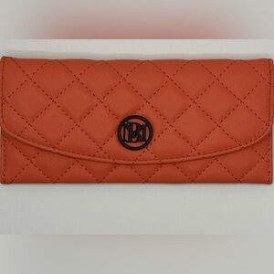NWT Badgley Mischka Coral Quilted Card Wallet🔥🔥‎ MSRP $50